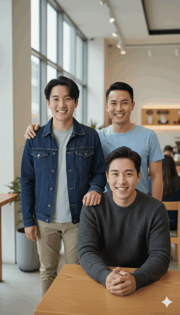 AI로 생성한 가족사진